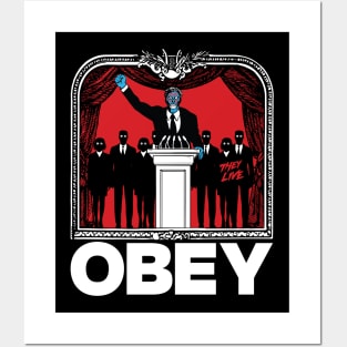 Obey - They Live Cult Classic - Politician Version Posters and Art